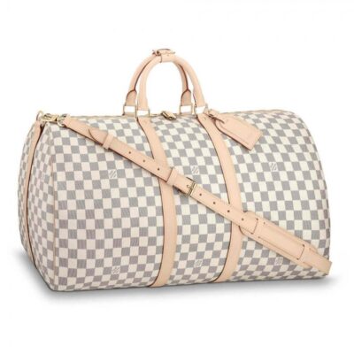 Replica Louis Vuitton Damier Azur Keepall Bandouliere 55 N41429